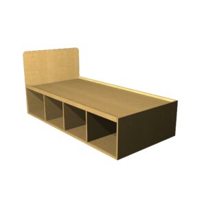 Student bed single with storage
