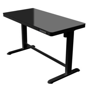 ACCORTO Smart adjustable Desk Glass Black
