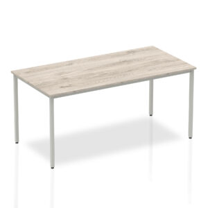 Grey Oak 1600 Rectangular Box Frame Table