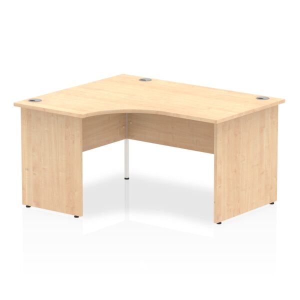 Maple Curved Executive Panel End Office Desk 